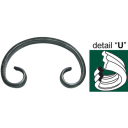 Element tvaru-C 140x80, 12x6mm