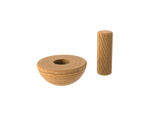 Oak half-ball end cap DUB (OAK)