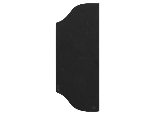 Smooth gate plate without openings 265x105, t3mm