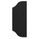 Smooth gate plate without openings 265x105, t3mm
