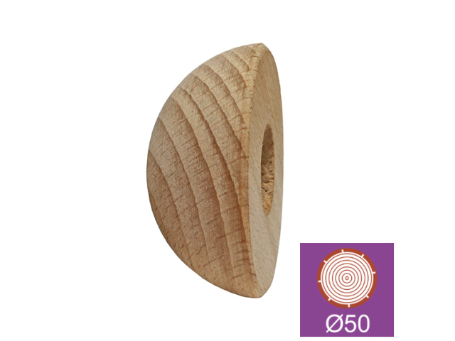 Beech half-ball end cap BUK(BEECH)