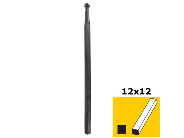 Pole with ball h350, b14, n12x12mm
